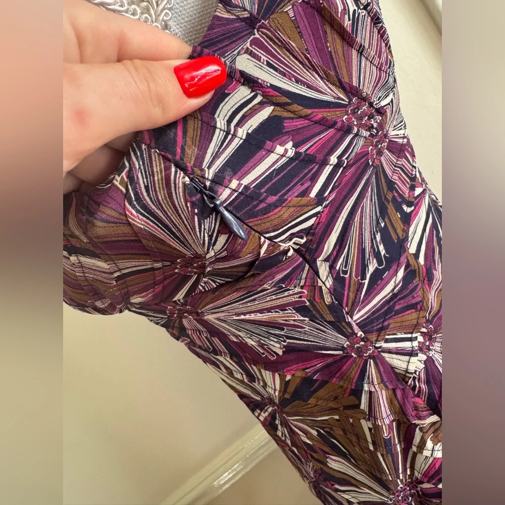 Y2K Vintage Abstract Print Silk Sundress - Picture 4 of 8